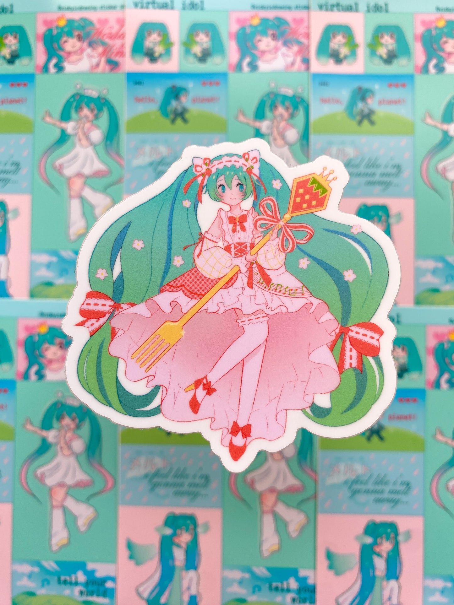 Strawberry Miku sticker