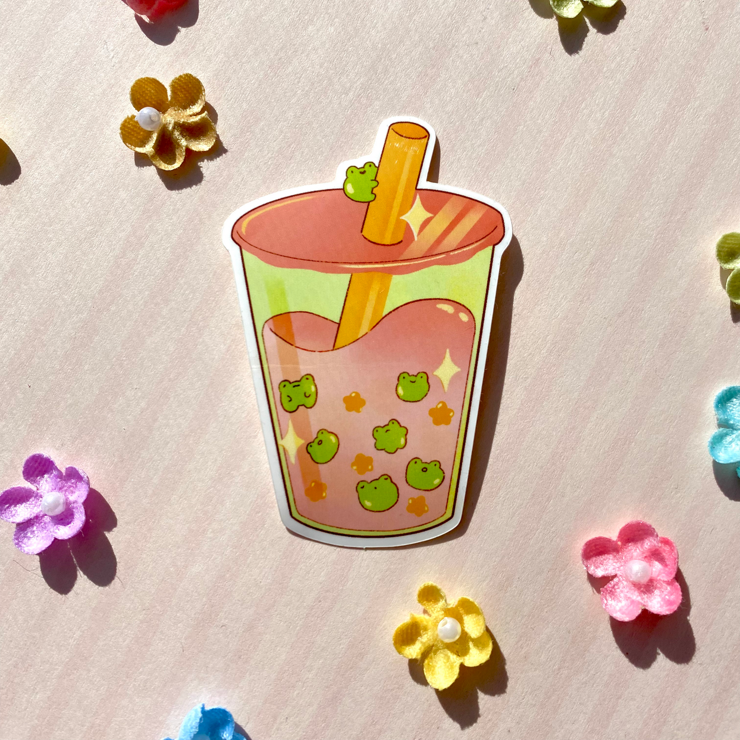 Frog Boba sticker