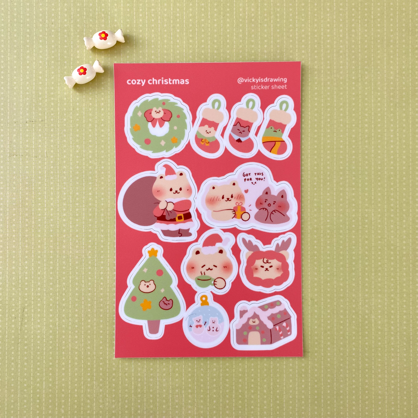 Christmas sticker sheet