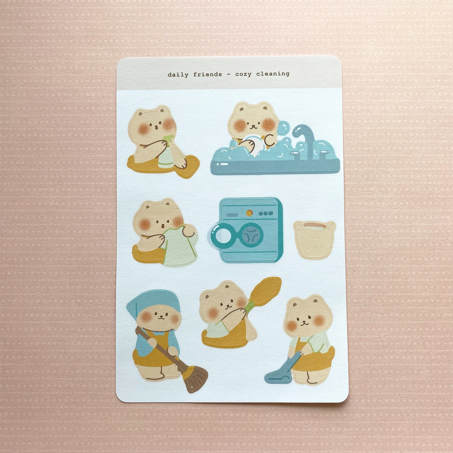 Cozy Cleaning Sticker Sheet