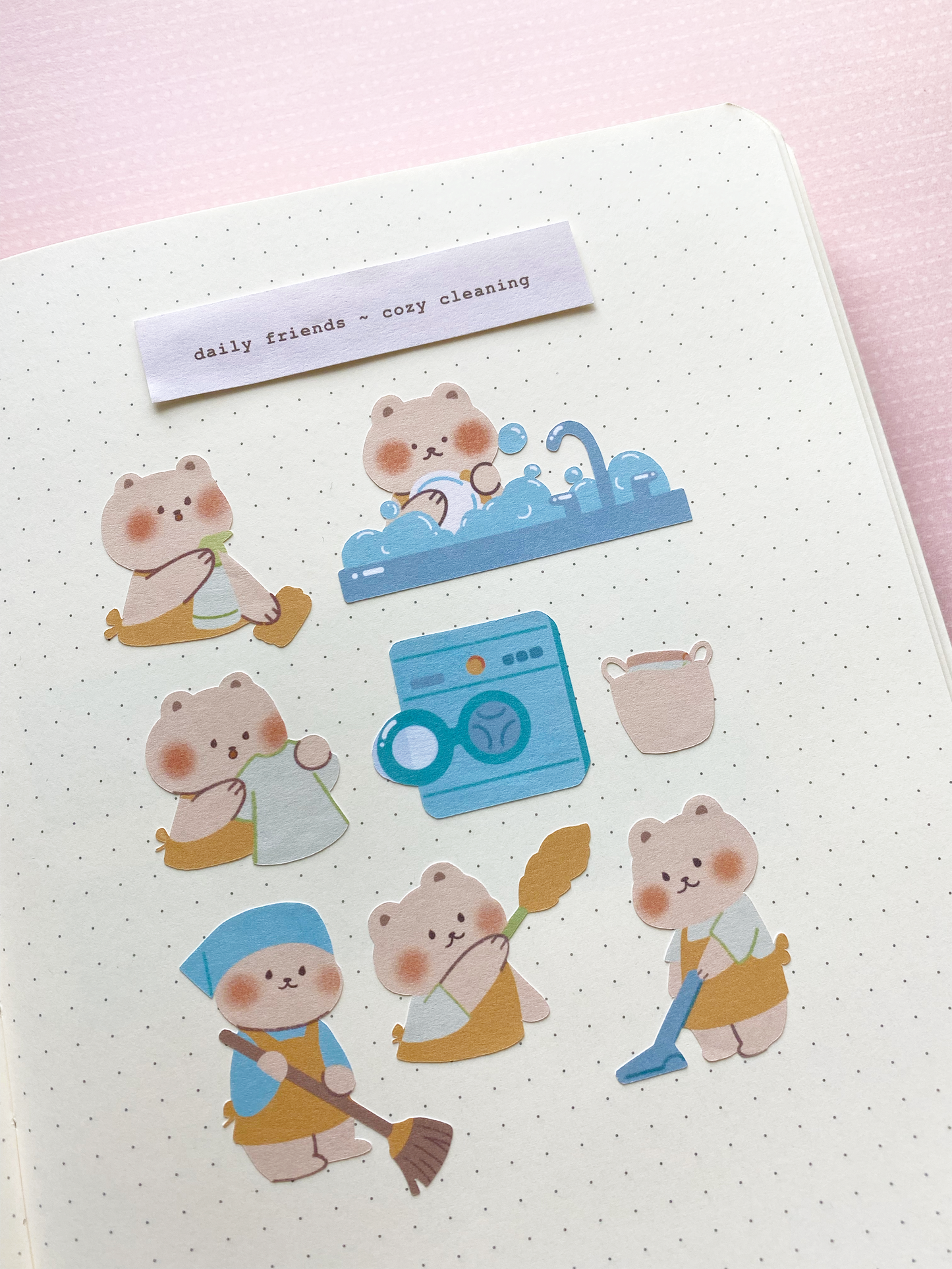 Cozy Cleaning Sticker Sheet
