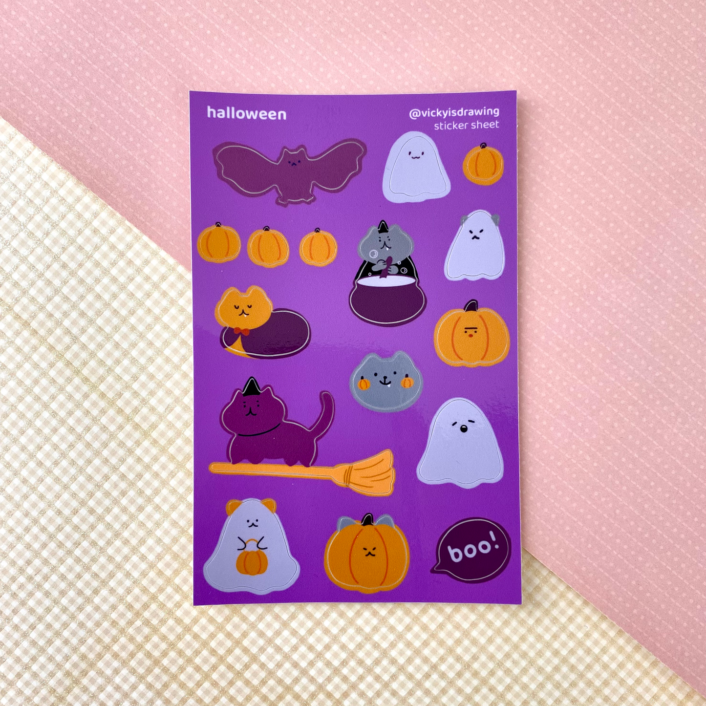 Halloween sticker sheet