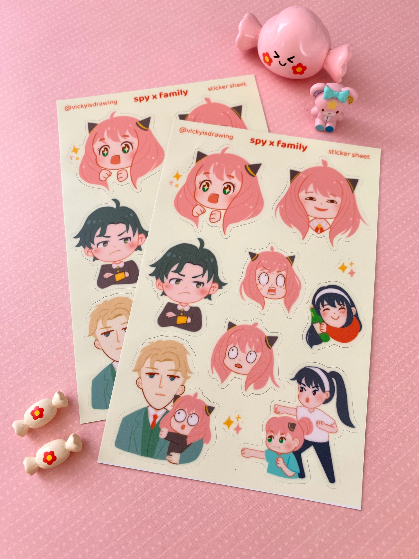 Spy X Family sticker sheet