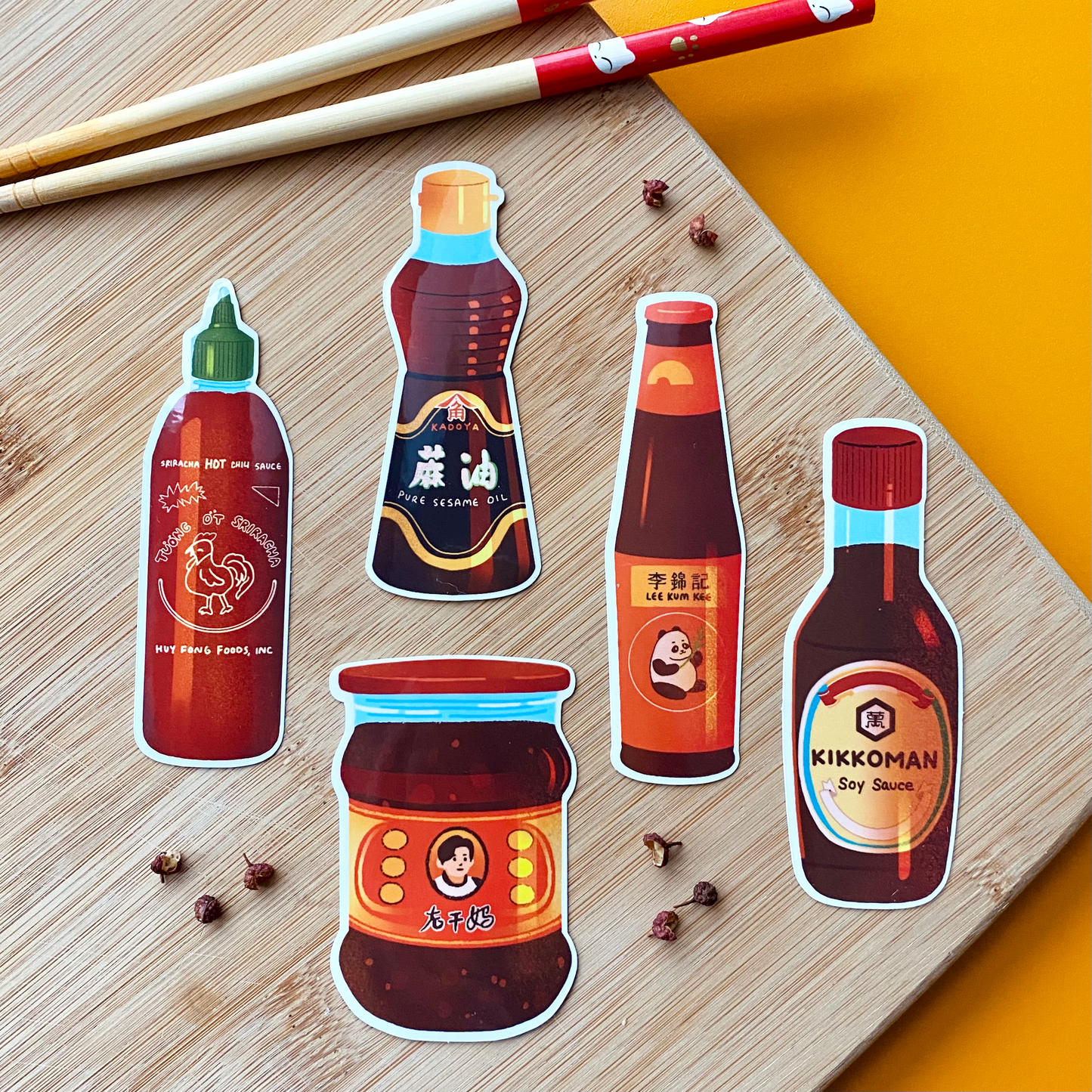 Asian Sauces stickers