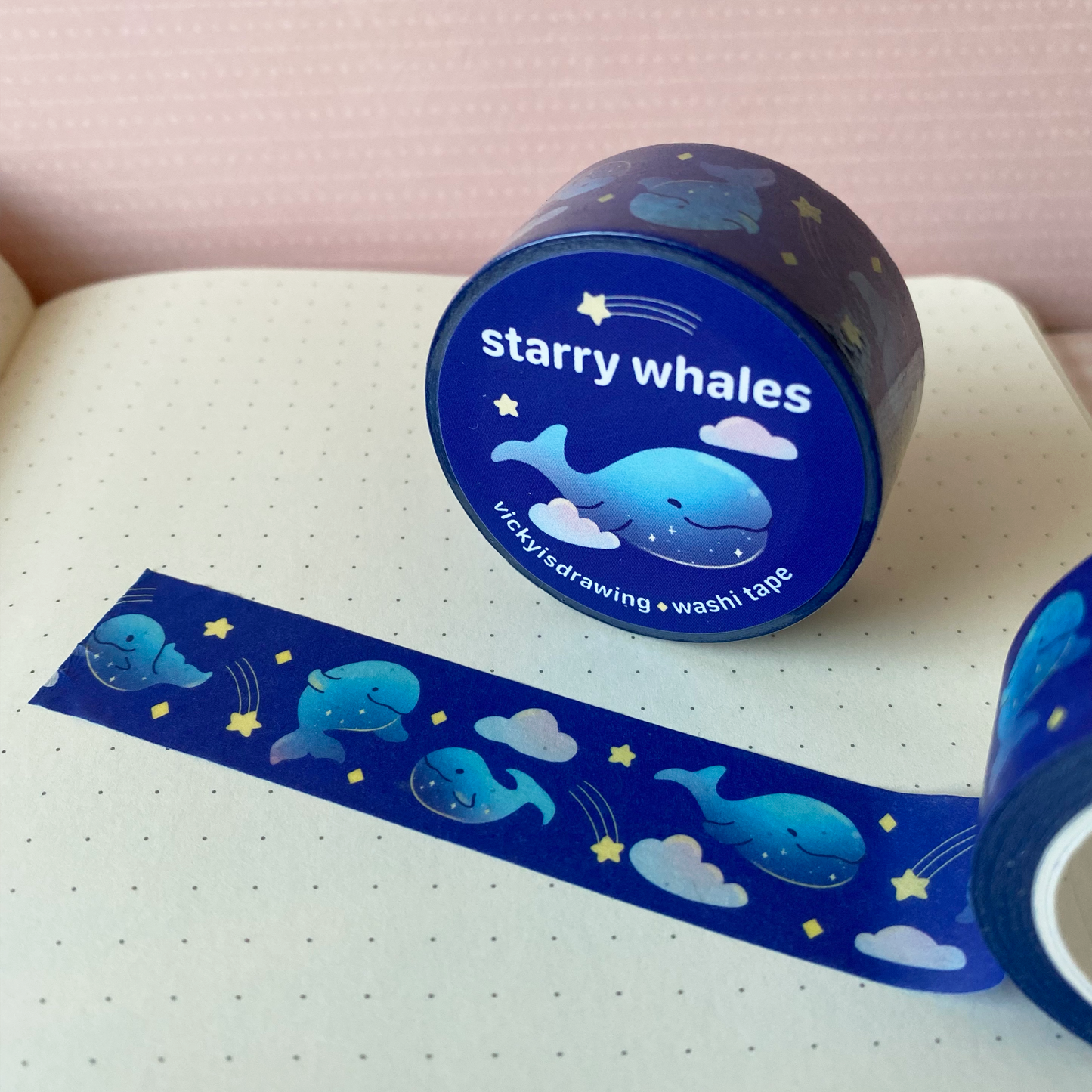 Starry Whales Washi Tape