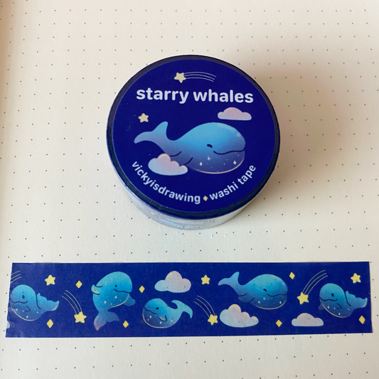 Starry Whales Washi Tape