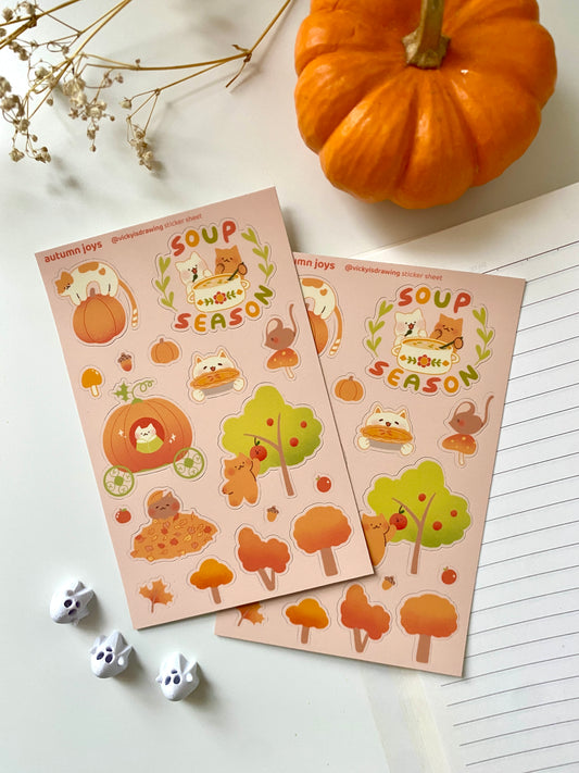Autumn joys sticker sheet