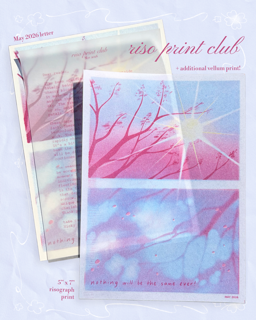 Riso Print Club – Meadow tier