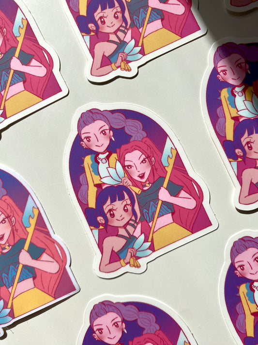 Huntrix vinyl sticker